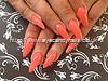 Acrylic stiletto nails with gel polish no 3