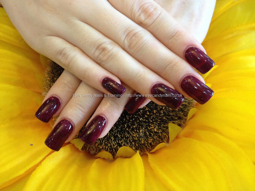 Plum Acrylic Nails - wide 7