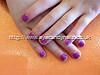 Gel polish on Ruby`s nails