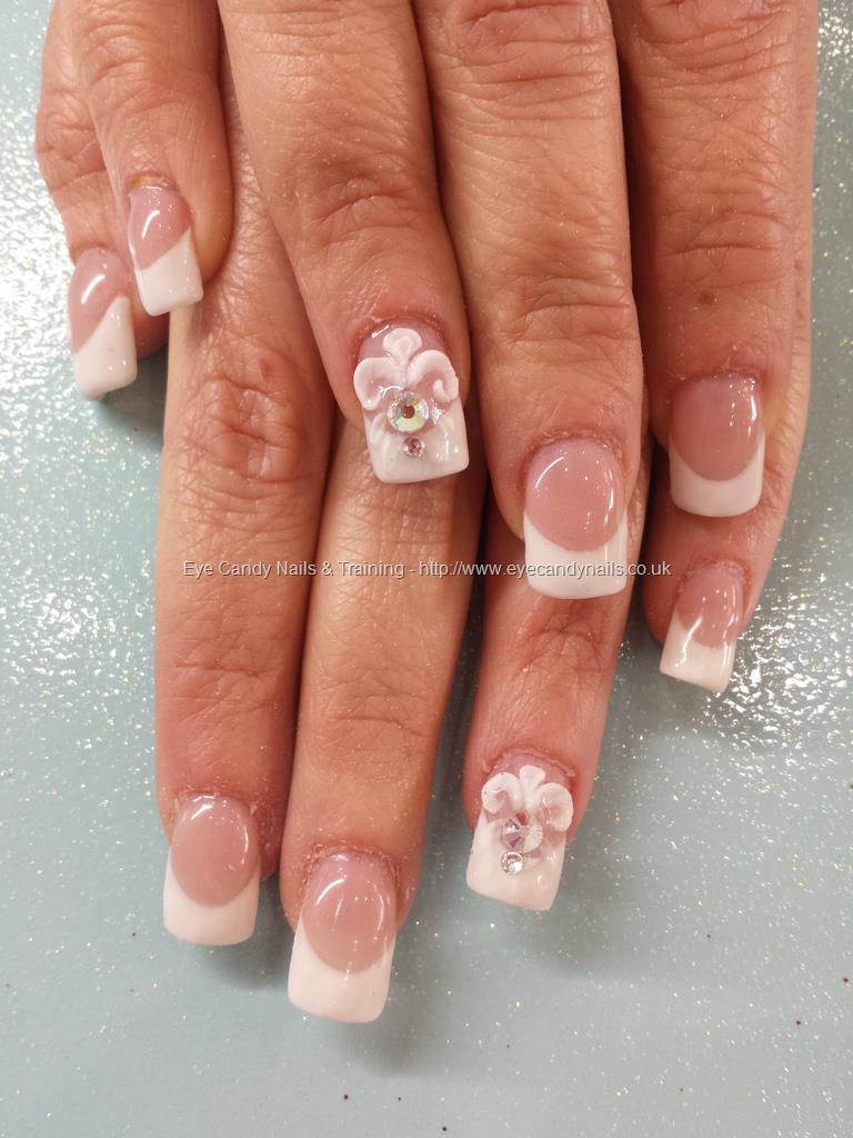Eye Candy Nails & Training - Extended nail beds with white gel french ...