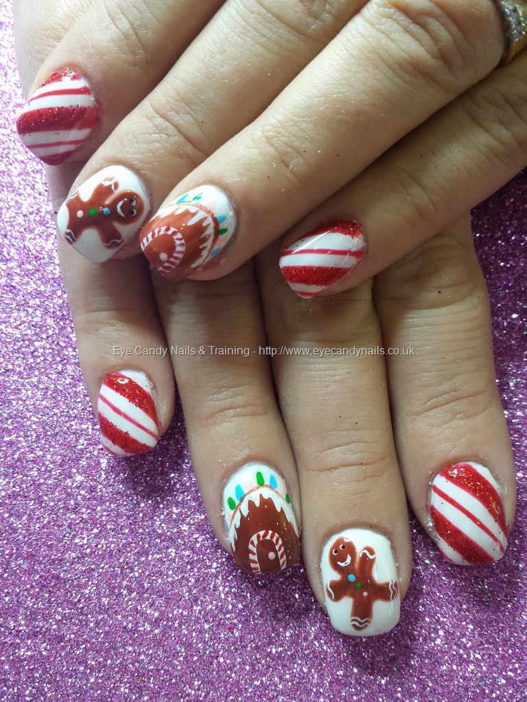 Eye Candy Nails & Training - Candy canes, gingerbread man and ...