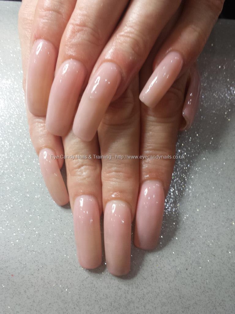 Eye Candy Nails & Training - Pink slushie gel polish over natural nail ...