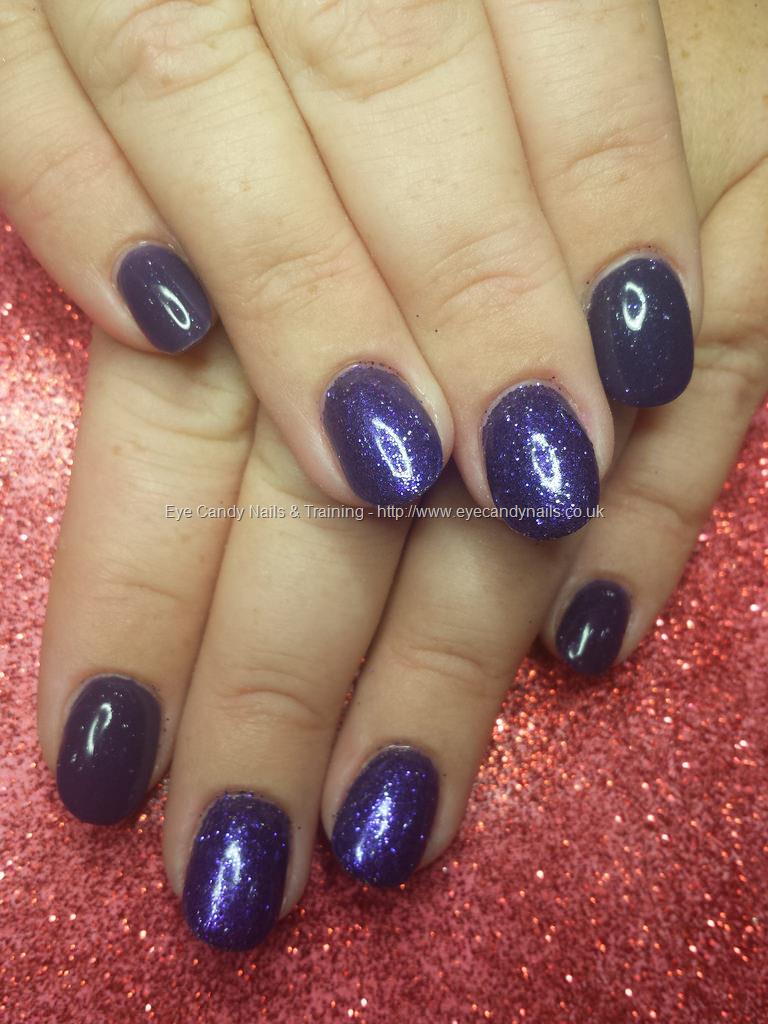 Eye Candy Nails & Training - Cadbury purple gek polish with glitter by ...