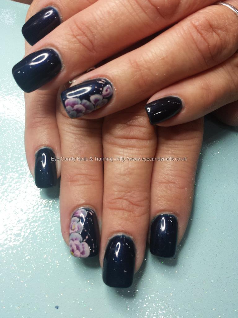 Eye Candy Nails & Training - Midnight satin navy blue gel ...