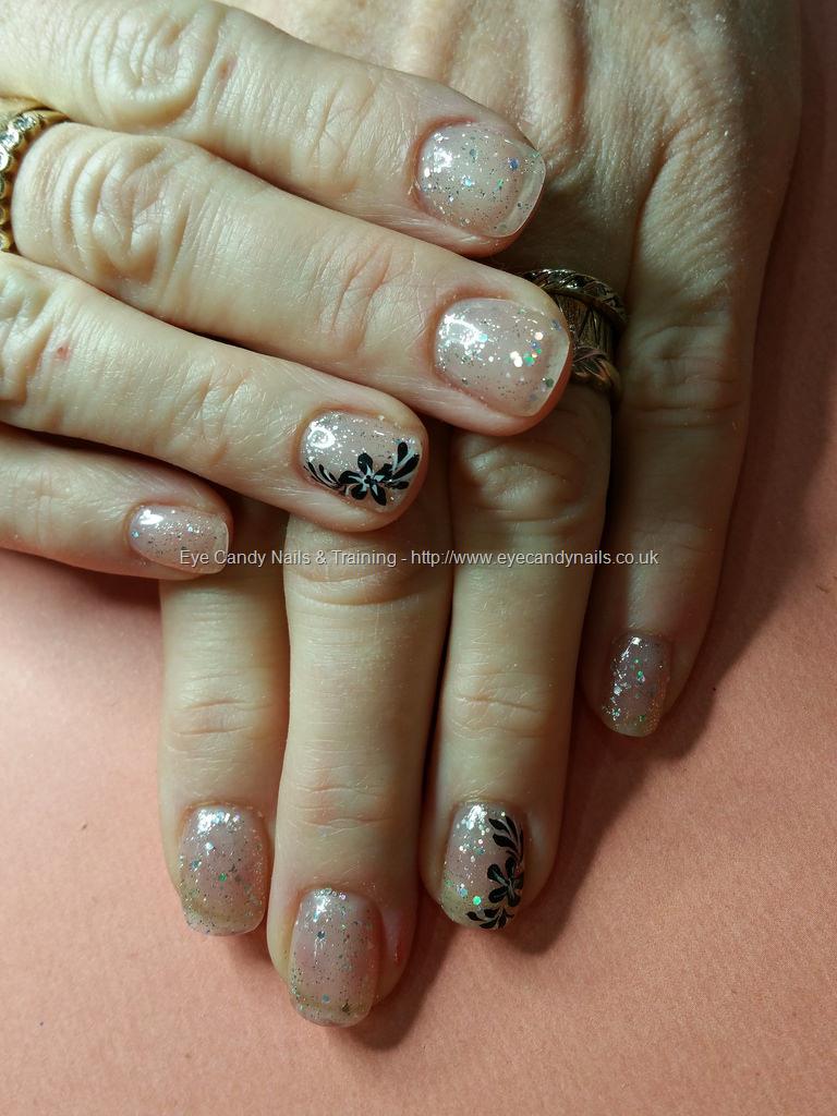 Eye Candy Nails & Training - Acrylic natural nail overlays with silver ...