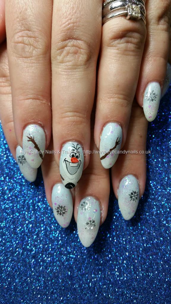 Frozen Olaf Nail Designs
