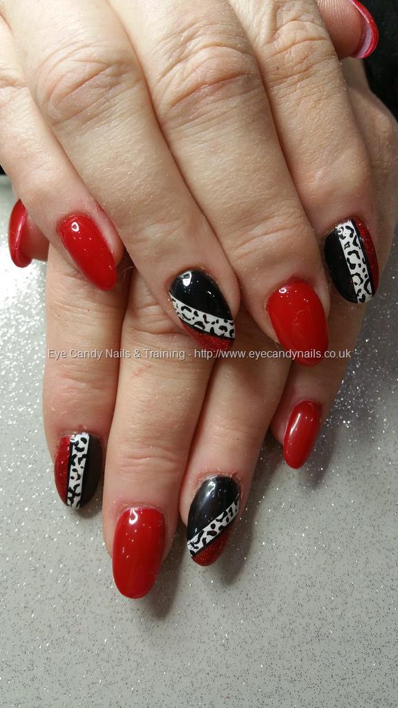 24pcs Fake Nails with Designed Circular red Leopard Print Autumn and Winter  Manicure Patch Removable False Nails : Amazon.co.uk: Beauty