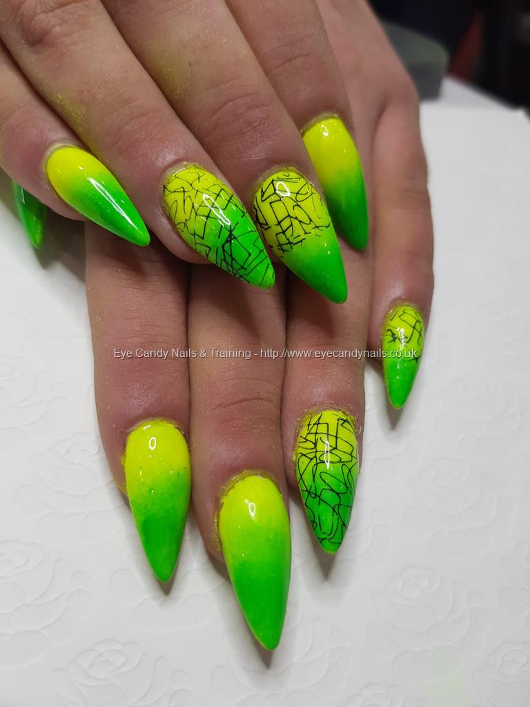 Glowstick - Neon Yellow Green Shimmer Nail Polish by BLUSH Lacquers  blushlacquers.com