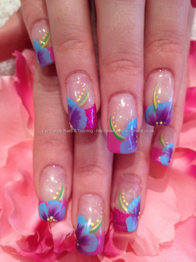 Eye Candy Nails & Training - One stroke freehand nail art by Elaine ...