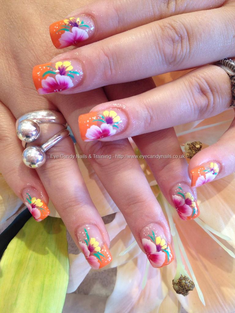 Eye Candy Nails & Training - One stroke freehand nail art by Elaine ...