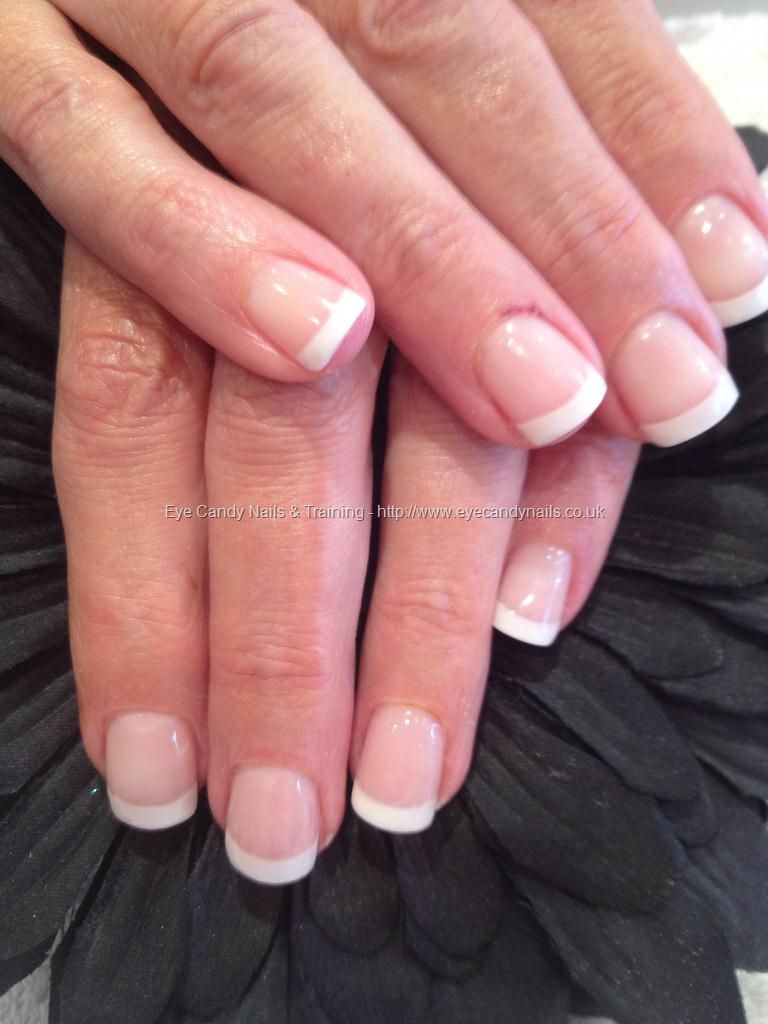 Eye Candy Nails & Training - White tips with acrylic overlays by Elaine ...