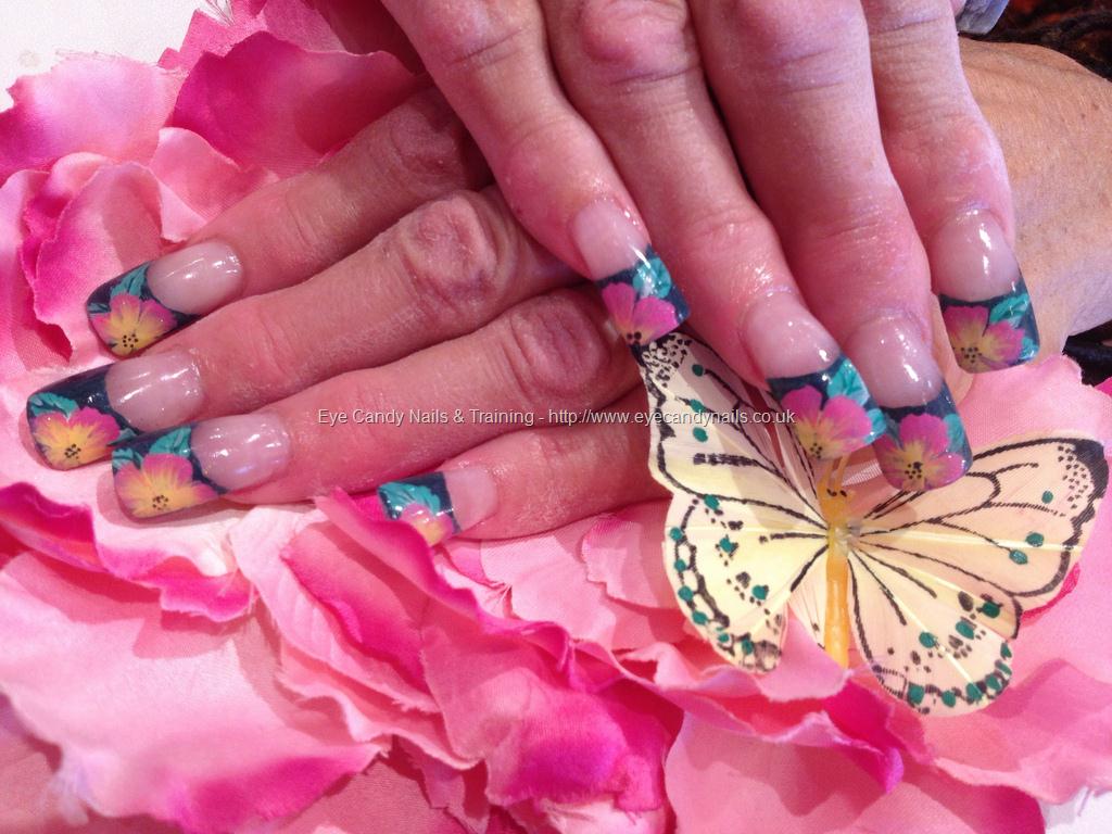 Eye Candy Nails & Training - One stroke freehand nail art by Elaine ...