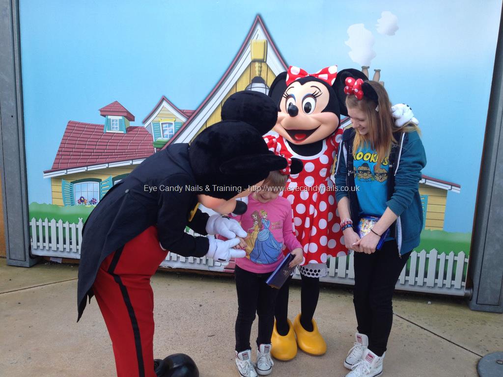 Eye Candy Nails & Training - Mickey Mouse was amazed by our Disney nail ...