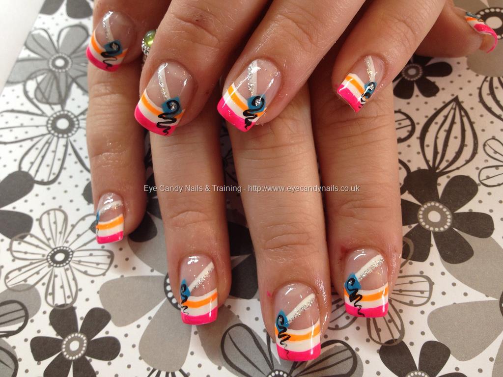 Eye Candy Nails & Training - Multi coloured freehand nail ...