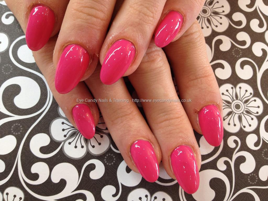 Eye Candy Nails & Training - Opi pink polish over almond acrylic nails ...