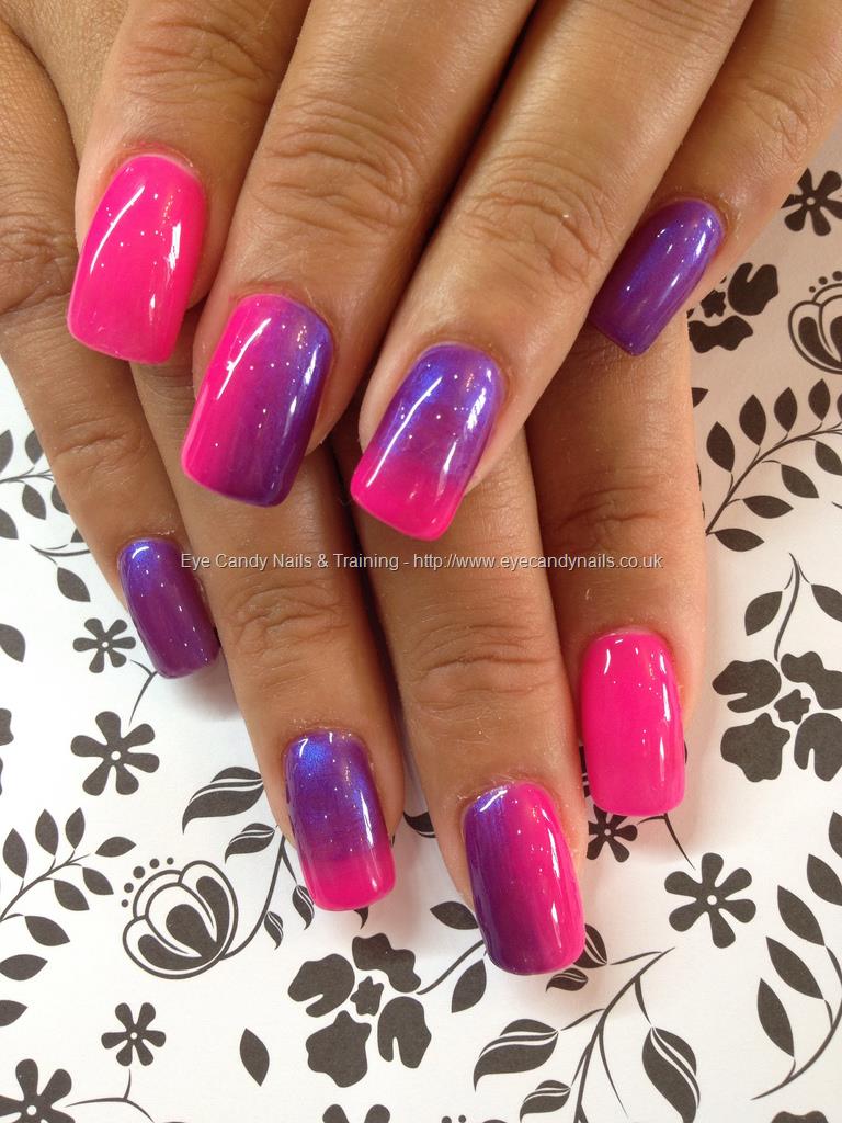 Eye Candy Nails & Training - Gels 49 and 50 fade over acrylic nails by ...