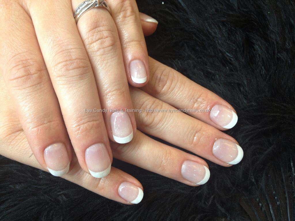 Eye Candy Nails & Training - White French gel natural nail overlays by ...