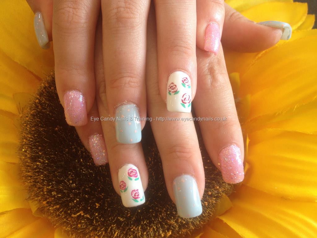 Eye Candy Nails & Training - Acrylic nails with pastel coloured gel ...