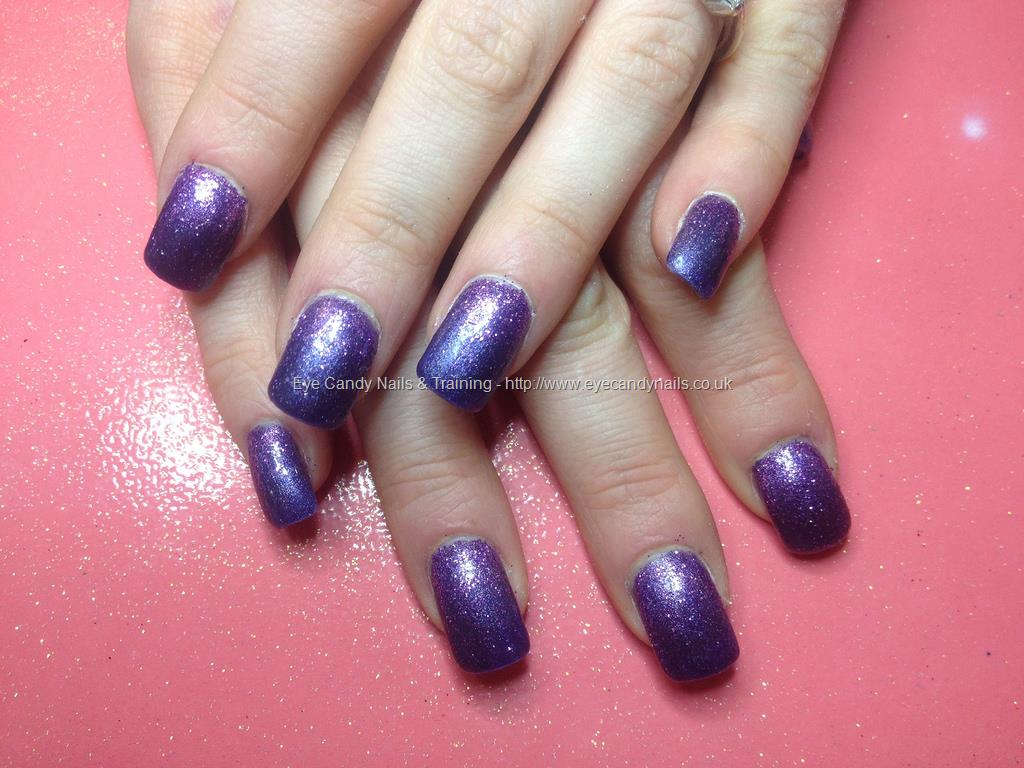 Eye Candy Nails & Training - Acrylic mails with purple gel polish by ...