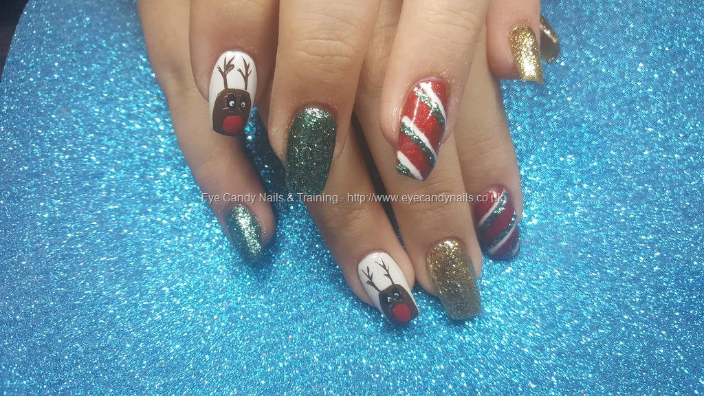 Eye Candy Nails & Training - White French tips with black flick nail ...