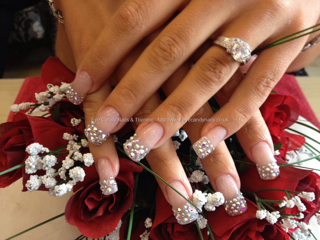 Eye Candy Nails & Training - Full set of acrylic nails with Swarovski ...