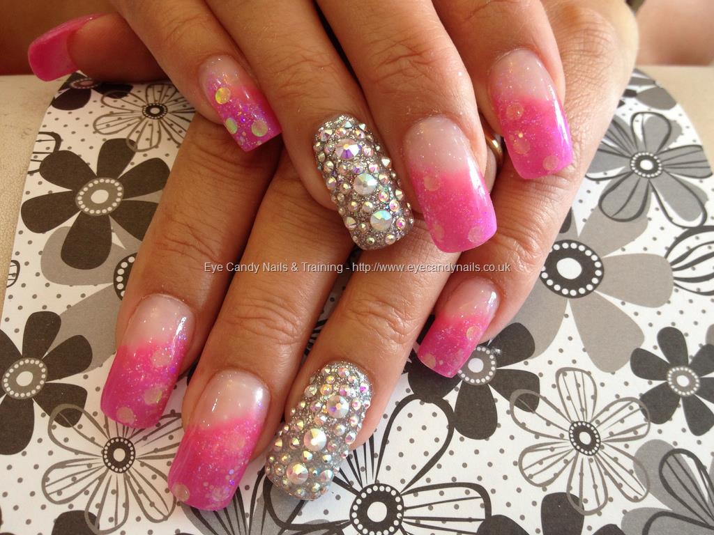 Eye Candy Nails & Training - Acrylic nails with Swarovski ring finger ...