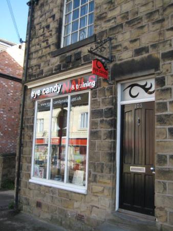 Eye Candy Nails & Training Salon Front From an Angle Picture